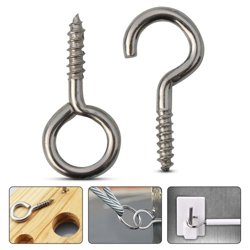 Hooks and eyes - and, curtain