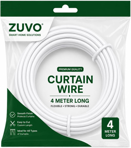Net curtain wire kit with - curtain,