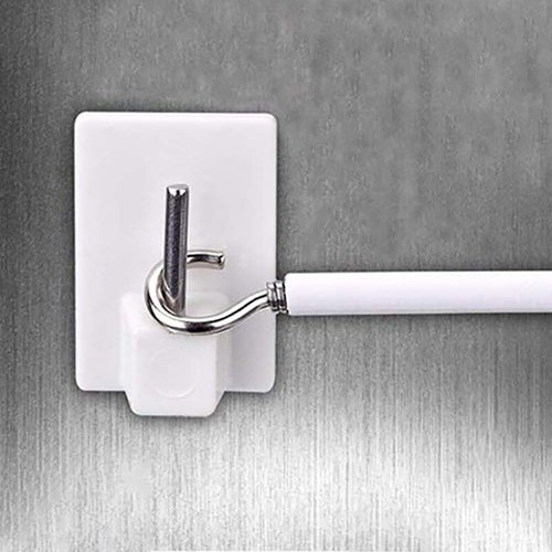 White curtain rod 10x - stick, on