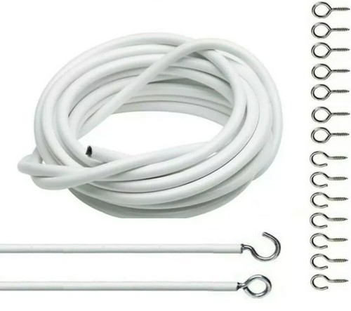 Net curtain wire white window - net,
