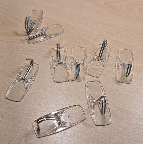 Wire hooks medium clear - hooks,