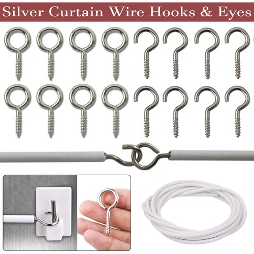 Net curtain wire white - wire,