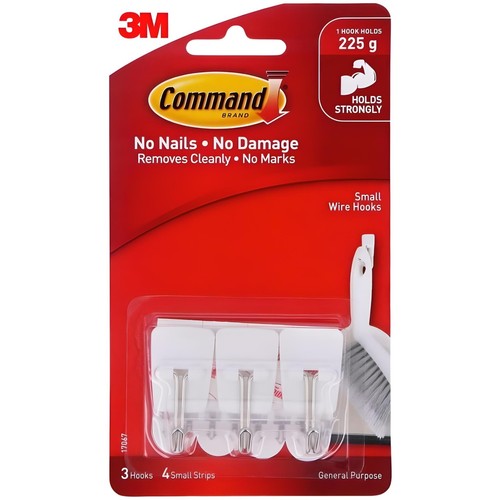 Command small wire hooks - command, 3